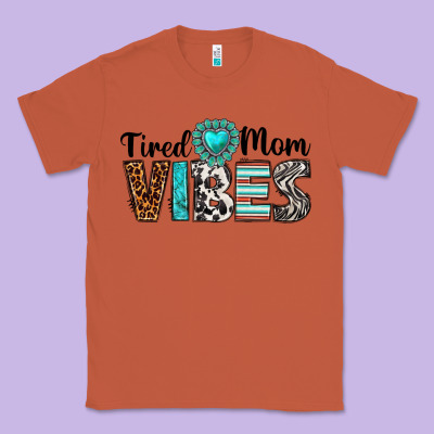 Tired Mom Vibes Classic Tee Designed By Texasbilliewilder