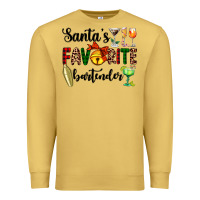 Antique Gold santa's favorite bartender Premium Sweatshirt - AdoDesignShop
