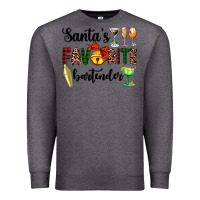 Charcoal Heather santa's favorite bartender Premium Sweatshirt - AdoDesignShop