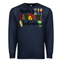 Navy santa's favorite bartender Premium Sweatshirt - AdoDesignShop