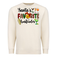 Sandshell santa's favorite bartender Premium Sweatshirt - AdoDesignShop
