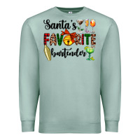 Seafoam santa's favorite bartender Premium Sweatshirt - AdoDesignShop