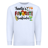 White santa's favorite bartender Premium Sweatshirt - AdoDesignShop
