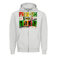 Dove Grey Free-ish since 1865 Zipper Hoodie - Zillion Design Studio