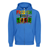 True Royal Free-ish since 1865 Zipper Hoodie - Zillion Design Studio
