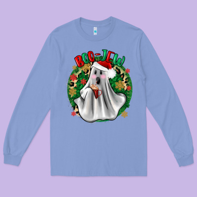 Ghost Dead Inside But It’s Christmas Boojee Long Sleeve Tee Designed By Zillion Design Studio