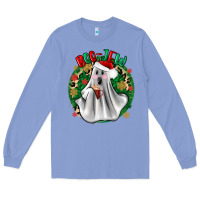 Colony Blue ghost dead inside but it’s christmas boojee Long Sleeve Tee - Zillion Design Studio
