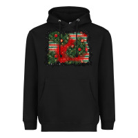 Black christmas ornament background Heavyweight Hoodie - BundleAndBundleShop