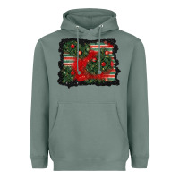 Sage christmas ornament background Heavyweight Hoodie - BundleAndBundleShop