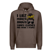 Coffee i like murder shows comfy clothes and maybe 3 peop Premium Hoodie - MaliasSmallBusiness