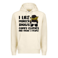 Tofu i like murder shows comfy clothes and maybe 3 peop Premium Hoodie - MaliasSmallBusiness