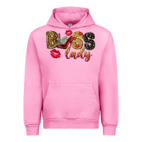 Fuchsia Pink boss lady with money Urban Hoodie - NancyCooperArtShop