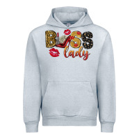 Heather Grey boss lady with money Urban Hoodie - NancyCooperArtShop