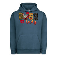 Pigment Midnight Navy boss lady with money Urban Hoodie - NancyCooperArtShop