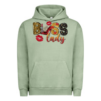 Pigment Oil Green boss lady with money Urban Hoodie - NancyCooperArtShop