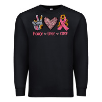 Black peace love cure Premium Sweatshirt - JahusDesignShop