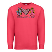 Cardinal peace love cure Premium Sweatshirt - JahusDesignShop