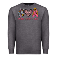 Charcoal Heather peace love cure Premium Sweatshirt - JahusDesignShop