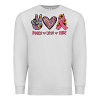 Dove Grey peace love cure Premium Sweatshirt - JahusDesignShop
