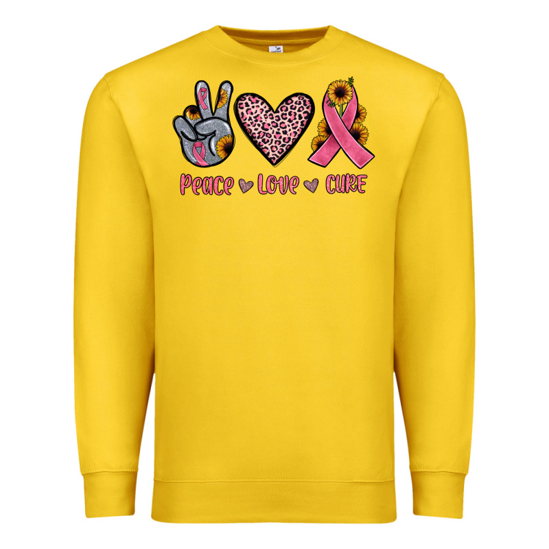 Peace Love Cure Premium Sweatshirt by JahusDesignShop | Teevron