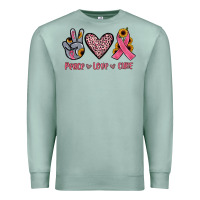 Seafoam peace love cure Premium Sweatshirt - JahusDesignShop