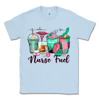 Dusty Blue nurse fuel coffee cups Classic Tee - Zillion Design Studio