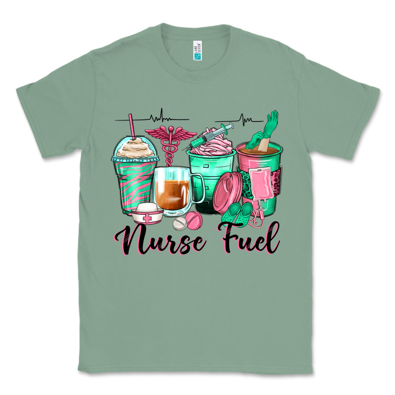Nurse Fuel Coffee Cups Classic Tee by Zillion Design Studio | Teevron