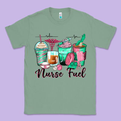 Nurse Fuel Coffee Cups Classic Tee Designed By Zillion Design Studio