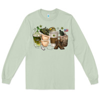 Matcha coffee cups army Long Sleeve Tee - texasbilliewilder