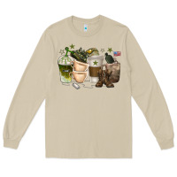 Mushroom coffee cups army Long Sleeve Tee - texasbilliewilder