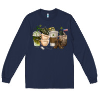 Navy coffee cups army Long Sleeve Tee - texasbilliewilder