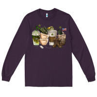 Plum coffee cups army Long Sleeve Tee - texasbilliewilder