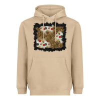 Christmas Mistletoe Background Heavyweight Hoodie | Teevron