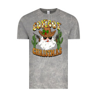 Cloud Rock cowboy christmas santa Vintage Tee - BarkalooDesign