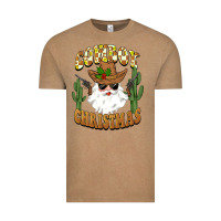 Vintage Coffee cowboy christmas santa Vintage Tee - BarkalooDesign