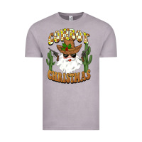 Vintage Zinc cowboy christmas santa Vintage Tee - BarkalooDesign