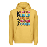 Antique Gold you are known loved worthy chosen enough Premium Hoodie - MaliasSmallBusiness