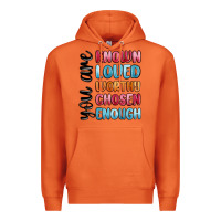 Carrot you are known loved worthy chosen enough Premium Hoodie - MaliasSmallBusiness
