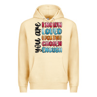Pina Colada you are known loved worthy chosen enough Premium Hoodie - MaliasSmallBusiness