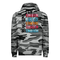 Slate Camo you are known loved worthy chosen enough Premium Hoodie - MaliasSmallBusiness