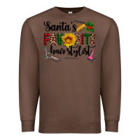 Chestnut santa's favorite  hair stylist Premium Sweatshirt - AdoDesignShop