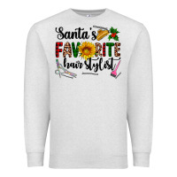 Oatmeal Heather santa's favorite  hair stylist Premium Sweatshirt - AdoDesignShop