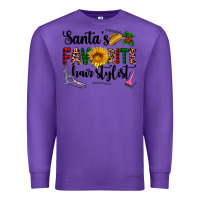Purple santa's favorite  hair stylist Premium Sweatshirt - AdoDesignShop