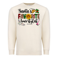 Sandshell santa's favorite  hair stylist Premium Sweatshirt - AdoDesignShop