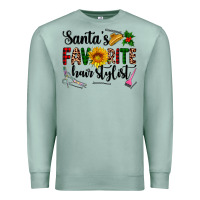 Seafoam santa's favorite  hair stylist Premium Sweatshirt - AdoDesignShop