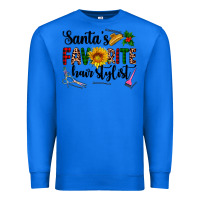True Royal santa's favorite  hair stylist Premium Sweatshirt - AdoDesignShop