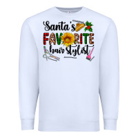 White santa's favorite  hair stylist Premium Sweatshirt - AdoDesignShop