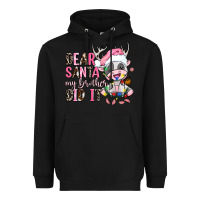 Black dear santa my brother did it Heavyweight Hoodie - AdoDesignShop