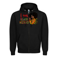 Black I am black history Zipper Hoodie - Zillion Design Studio