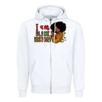 White I am black history Zipper Hoodie - Zillion Design Studio